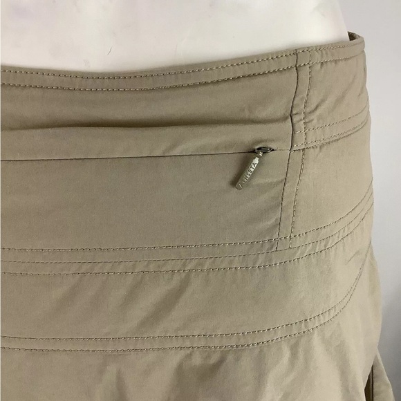 Athleta Sz 0 Everyday Skort Tan Recycled Polyester Spandex Flare Style - Picture 5 of 8